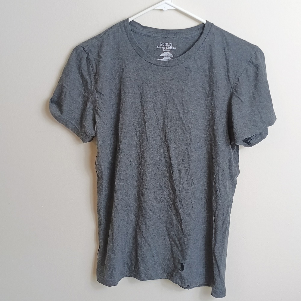 Polo Ralph Lauren T-Shirt Mens S Gray Excellent Classic Fit Cotton Crew Neck